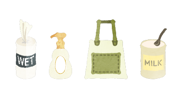 企業から赤ちゃんやパパ・ママへのプレゼントの品々